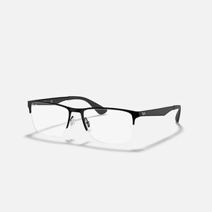 Ray-Ban Black Semi-Rimless Frame Glasses
